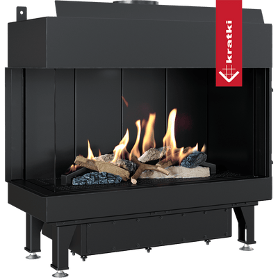 Gaskamin KRATKI LEO 70 links Erdgas Ø 100/150 6,8 kW