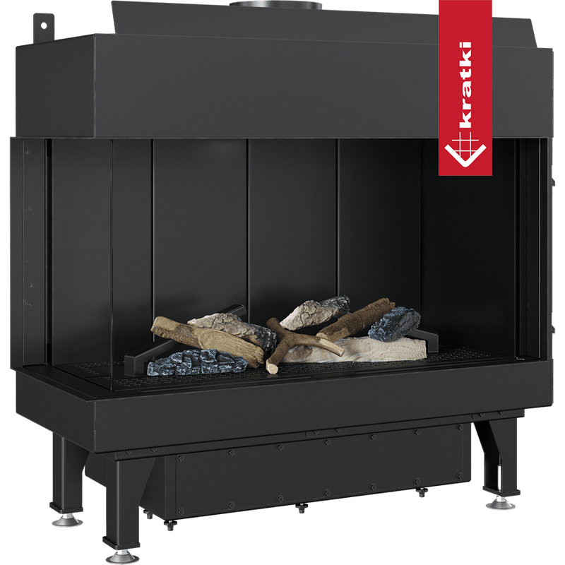 Gaskamin KRATKI LEO 70 links Propan Ø 100/150 4,8 kW