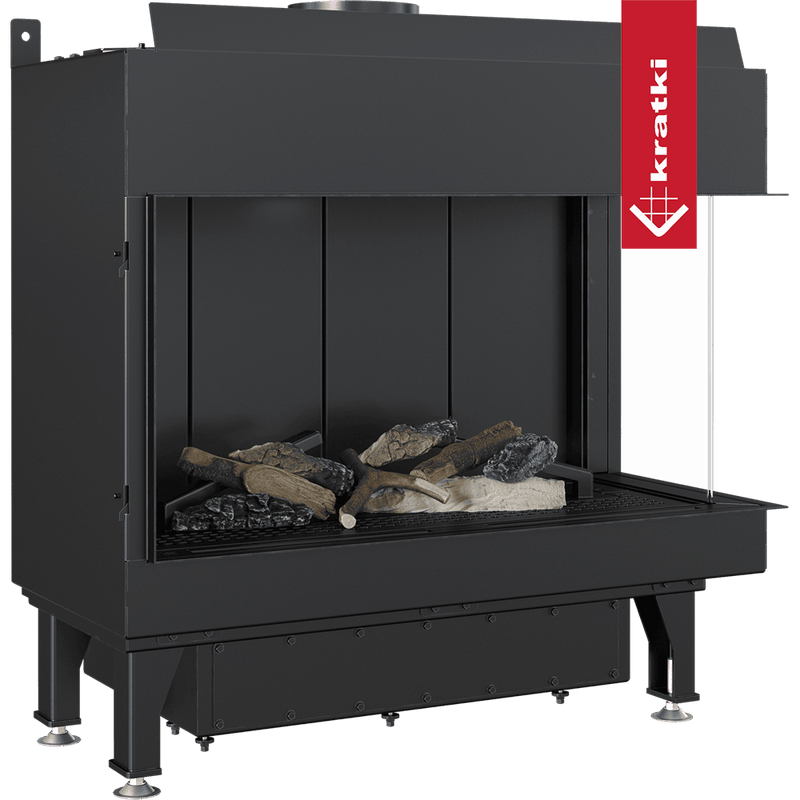 Gaskamin KRATKI LEO 70 rechts Erdgas Ø 100/150 7,3 kW