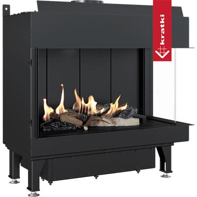 Gaskamin KRATKI LEO 70 rechts Propan Ø 100/150 4,8 kW