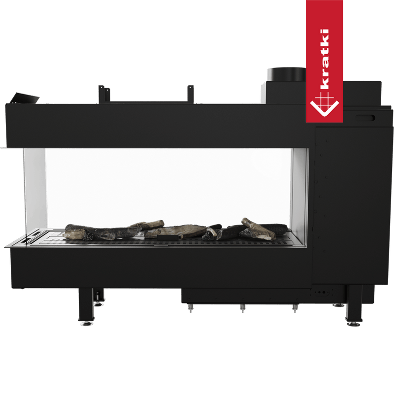 Gaskamin KRATKI LEO 100 Raumteiler Erdgas Ø 100/150 8,3 kW