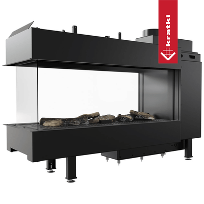 Gaskamin KRATKI LEO 100 Raumteiler Erdgas Ø 100/150 9 kW