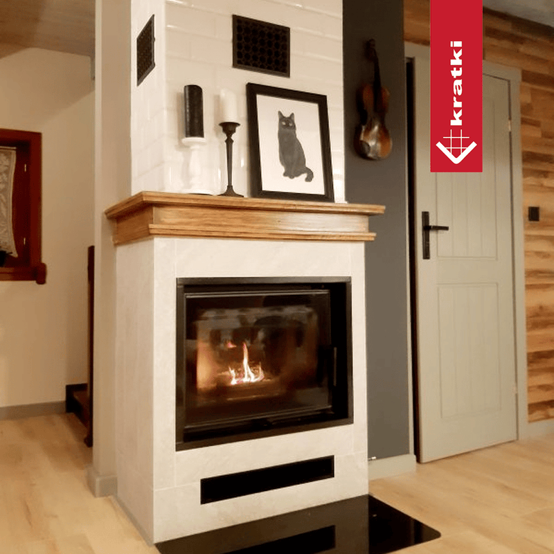 Kamineinsatz Gusseisen KRATKI ZUZIA ECO 12 kW Ø 180