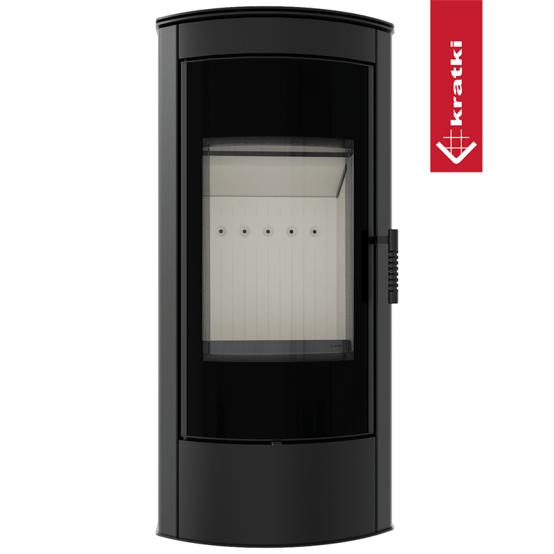 Kaminofen aus Stahl KRATKI TITAN Panorama Ø 150 11 kW