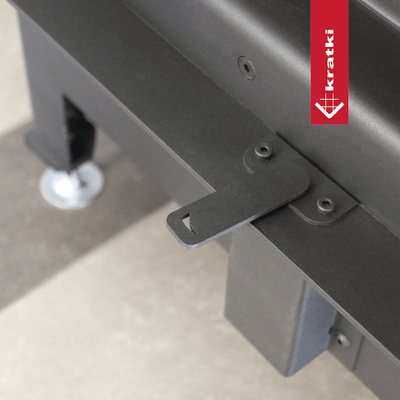 Kamineinsatz aus Stahl KRATKI MBM rechts 10 kW Ø 200 schwarz Verkleidung