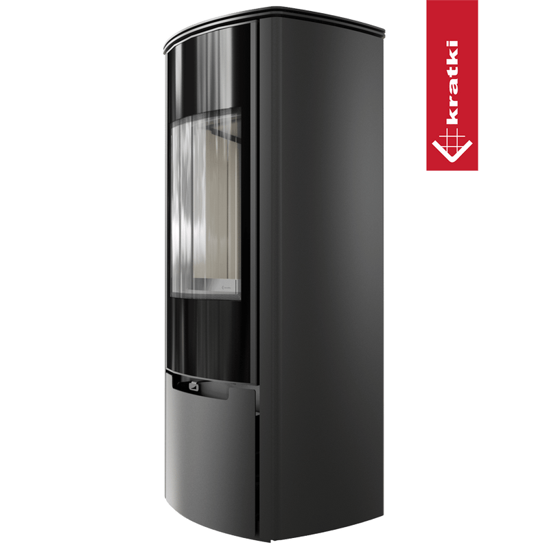 Kaminofen aus Stahl KRATKI ENYO-R Ø 150 8 kW