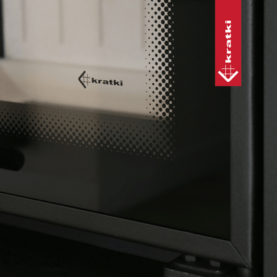 Wasserführender Kamineinsatz KRATKI MBA 17 kW Ø 200 Schwarze Thermotec-Auskleidung