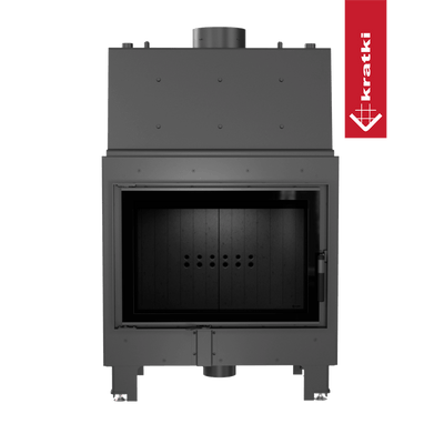 Wasserführender Kamineinsatz KRATKI MBO 15 kW Ø 200 schwarz Verkleidung