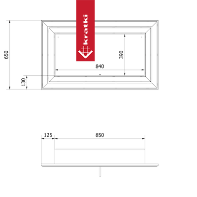 Wandkamin Bioethanol JULIET TÜV mit Verglasung