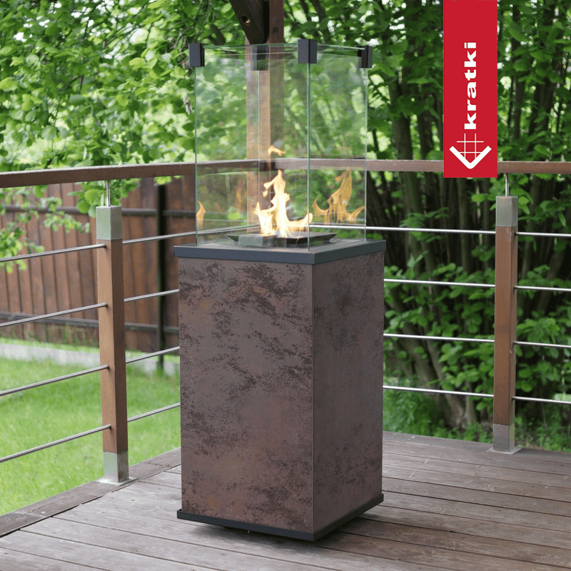 Terrassenheizer Patio Quarzsinter Oxide Moro manuelle Steuerung 8,2kW