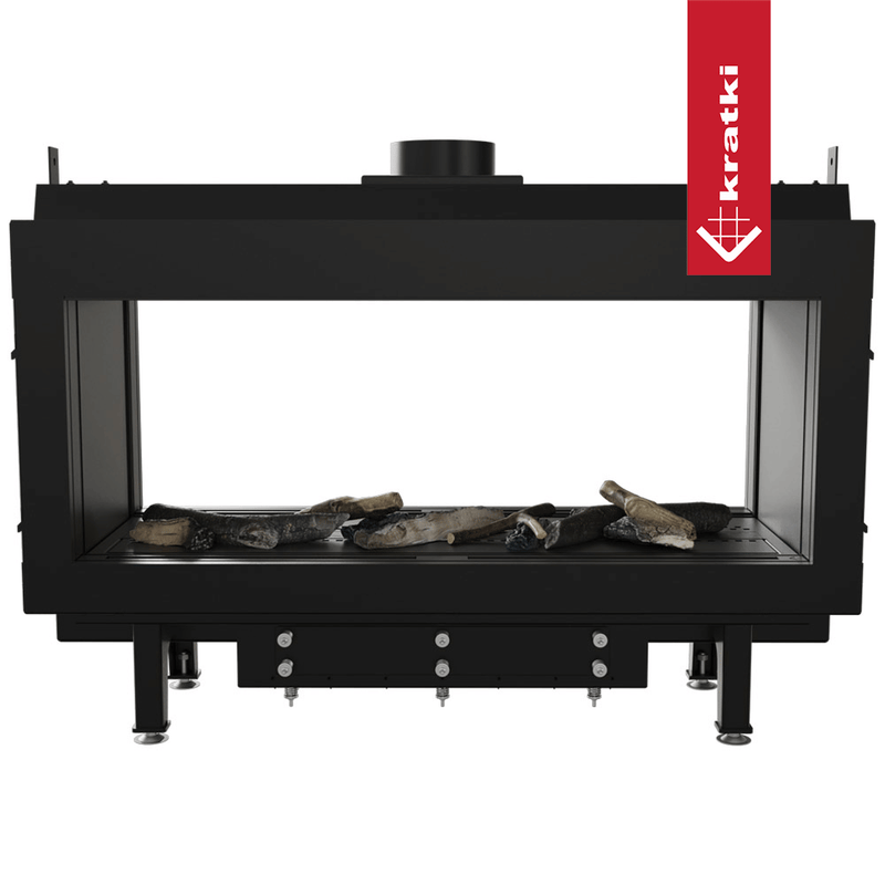 Gaskamin KRATKI LEO 100 Raumteiler Erdgas Ø 100/150 9 kW