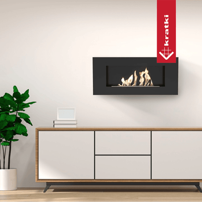 Wandkamin Bioethanol DELTA FLAT TÜV Zubehörset